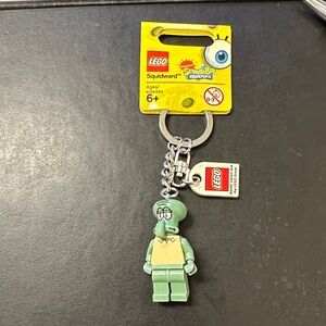 LEGO Squidward Keychain - Mint Green and Pale Yellow